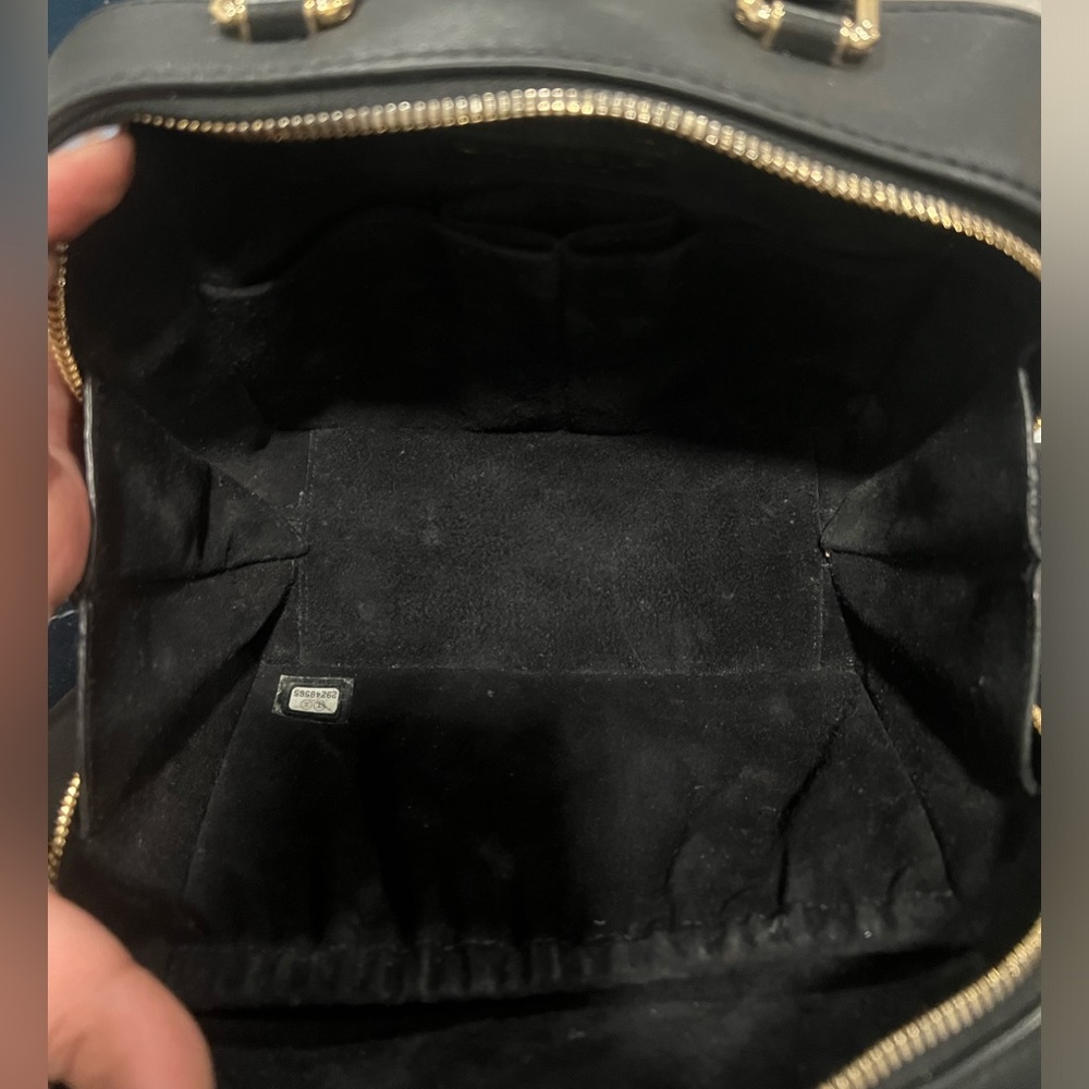 ❌SOLD ❌Chanel Black Leather Box double Zippy Bag - Picture 9 of 15